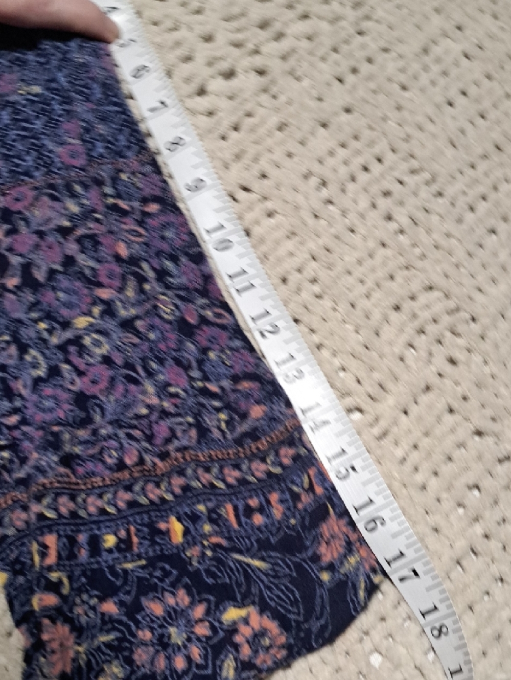 372 - Billabong Navy and Purple Floral Peasant Tunic - Picture 11 of 11